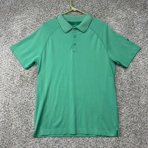 Fabletics Polo Shirt Men's Large Green Active Stretch Performance Golf Outdoor
